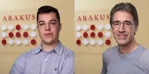 ABAKUS-Vertrieb Tim Scheper und stellv. Offpage SEO-Teamleiter Georg May sind am virtuellen Stand von ABAKUS bei DFC virtual anzutreffen.